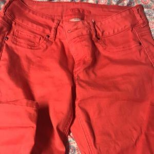 Skinny colored jeans